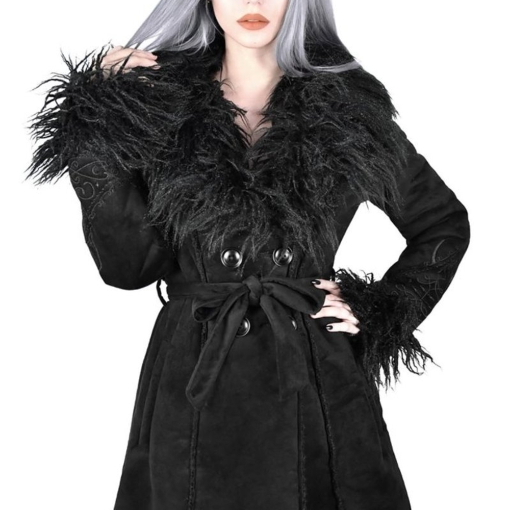 Killstar Belladonna Shearling Coat